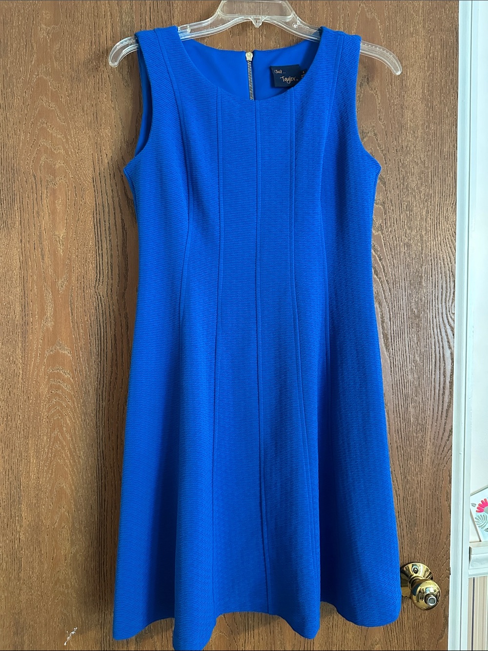 Just...Taylor Royal Blue Sleeveless A-Line Dress